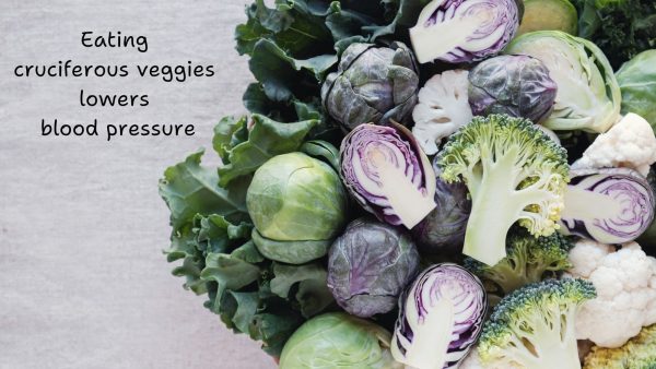 A bowl with broccoli and Brussels sprouts